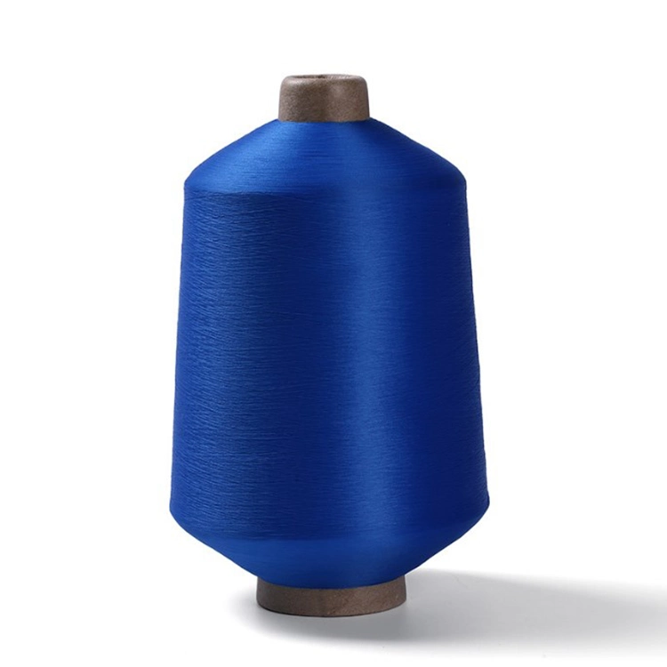 100% Polyester Anti-Bacterial for Socks High Elastic Polyester 75D/36f Imitation Nylon Filament Yarn